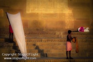 Along the river ghats, Varanasi