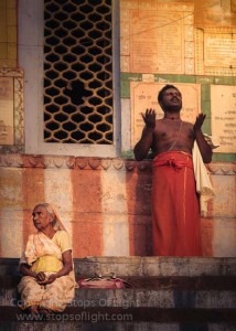 Morning at the river ghats, Varanasi