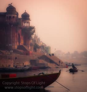 Early morning along the river ghats, Varanasi - India