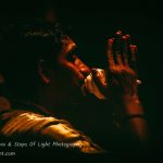 Blowing of the conch - Ganga aarti, Varanasi - India